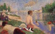 Georges Seurat Bathers oil painting on canvas